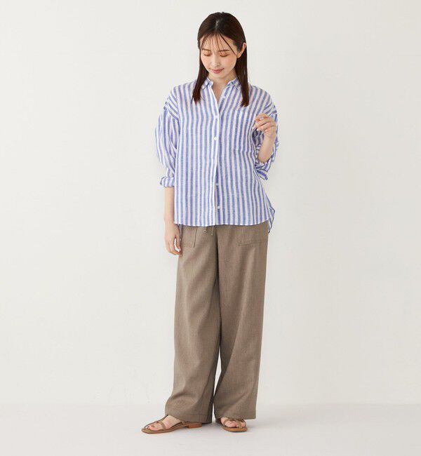 SHIPS Colors 「SHIPS Colors:〈洗濯機可能〉ユーロ リネン (EURO Linen) オーバー シャツ◇」|シャツ・ブラウス|