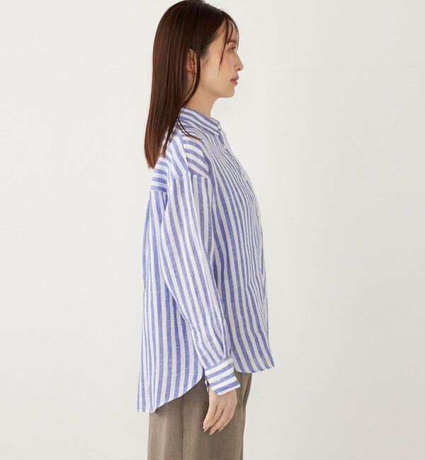 SHIPS Colors 「SHIPS Colors:〈洗濯機可能〉ユーロ リネン (EURO Linen) オーバー シャツ◇」|シャツ・ブラウス|