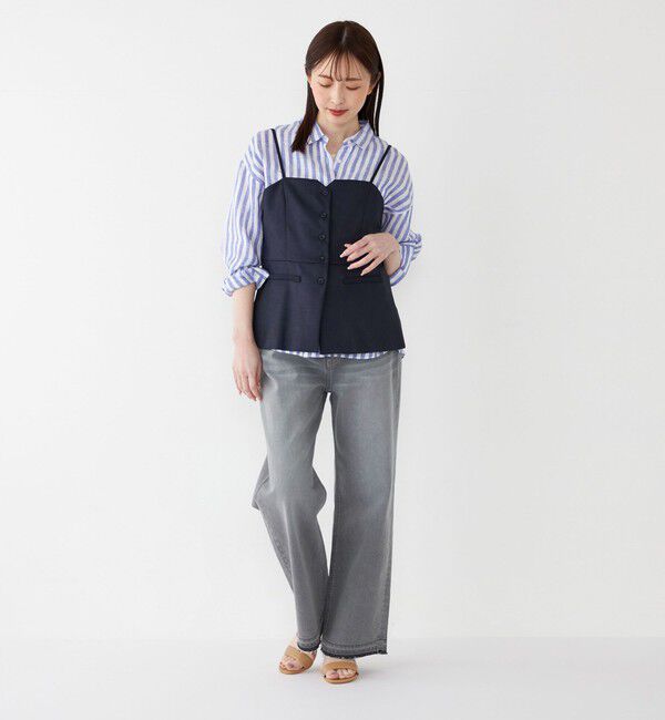 SHIPS Colors 「SHIPS Colors:〈洗濯機可能〉ユーロ リネン (EURO Linen) オーバー シャツ◇」|シャツ・ブラウス|