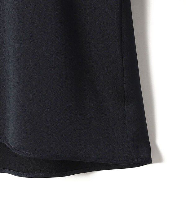 SHIPS for women「〈手洗い可能〉バックサテン Vネック ロング スリーブ ブラウス」|シャツ・ブラウス|