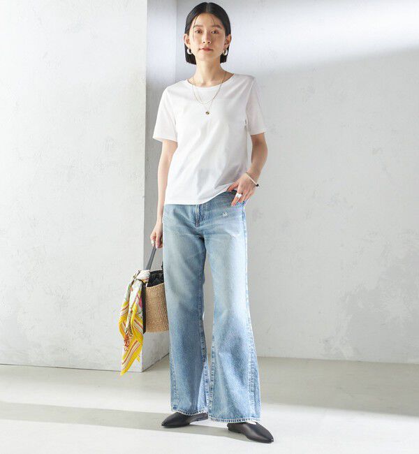 SHIPS for women「ギザコットン ベーシック TEE」|Tシャツ・カットソー|