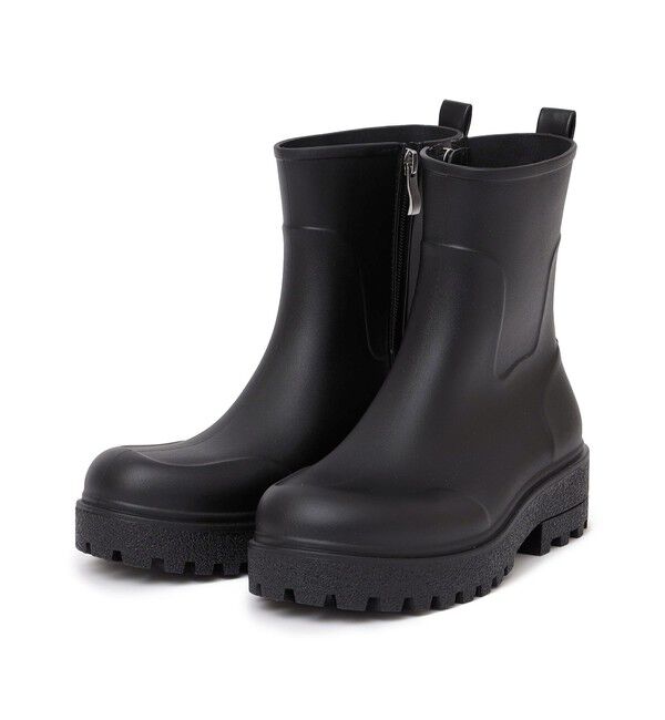 SHIPS any「Wpc.: トラック ソール レイン ブーツ」|レインシューズ|ブラック