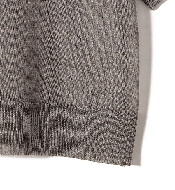 SHIPS Colors 「SHIPS Colors〈手洗い可能〉シアー ロゴ ニット TEE」|ニット・セーター|