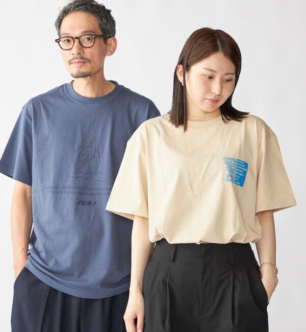 SHIPS「【WEB限定】SHIPS: SHIPS Co. デザイン プリント Tシャツ」|Tシャツ・カットソー|