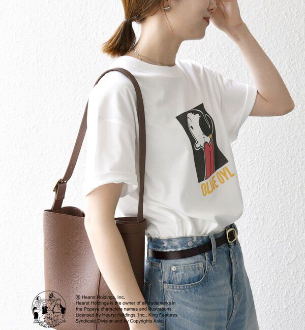 SHIPS any「SHIPS any:〈洗濯機可能〉OLIVE OYL(TM) プリント TEE」|Tシャツ・カットソー|