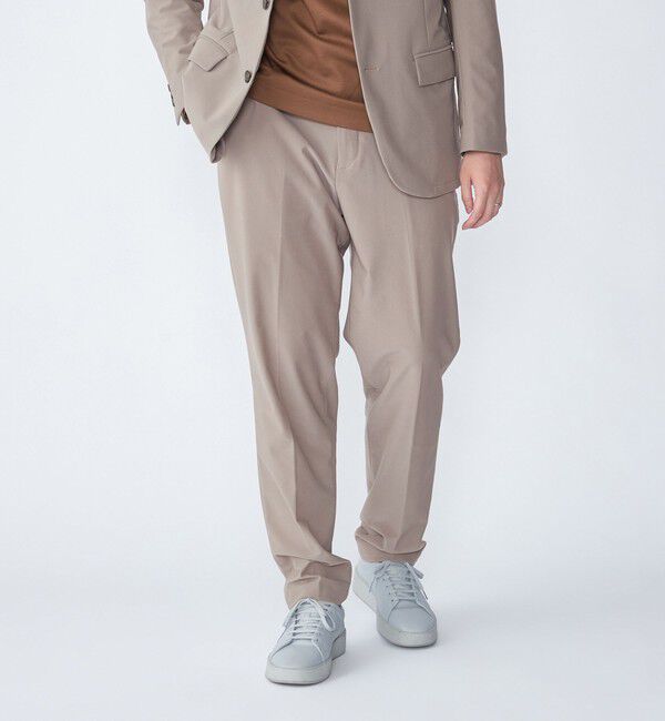 SHIPS「SHIPS:〈セットアップ対応/洗濯機可能〉AIR TOOL パンツ」|スラックス|ベージュ系