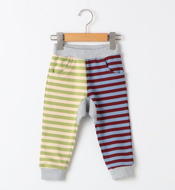 SHIPS KIDS「SHIPS KIDS:80～90cm / ボーダー リブ パンツ」|その他|ライトブルー