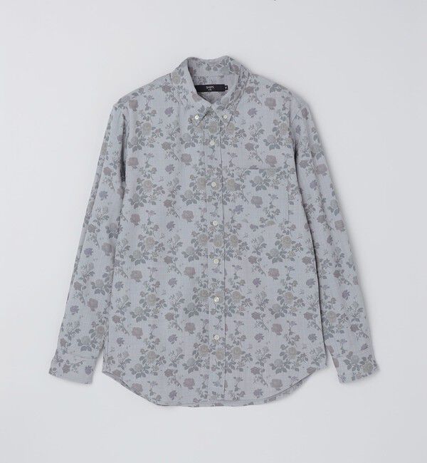 SHIPS Colors 「SHIPS Colors:プリント 総柄 ネルシャツ」|シャツ・ブラウス|グレー