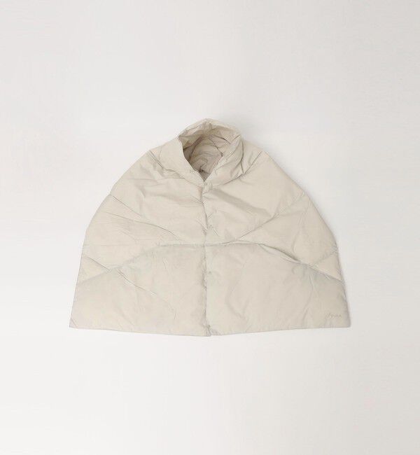 SHIPS any「NANGA:〈手洗い可能〉ダウン ポンチョ マフラー」|マフラー|オフホワイト
