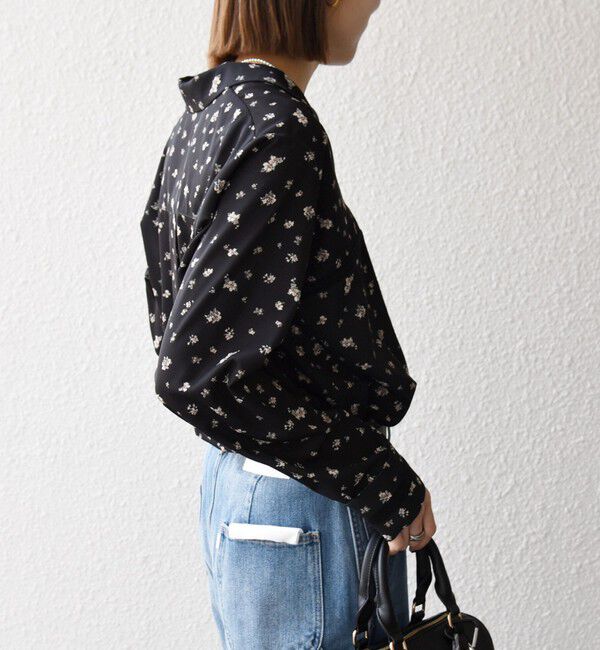 SHIPS any「《予約》SHIPS any:〈洗濯機可能〉フラワー プリント オープンカラー シャツ」|シャツ・ブラウス|