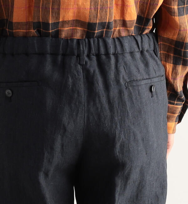 TOMORROWLAND MENS「リネンシャンブレー ノープリーツイージーパンツ」|その他|