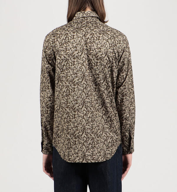 TOMORROWLAND MENS「コットンビエラ ペイズリープリント セミワイドカラーシャツ」|シャツ・ブラウス|
