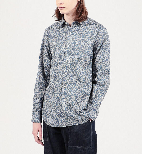 TOMORROWLAND MENS「コットンビエラ ペイズリープリント セミワイドカラーシャツ」|シャツ・ブラウス|