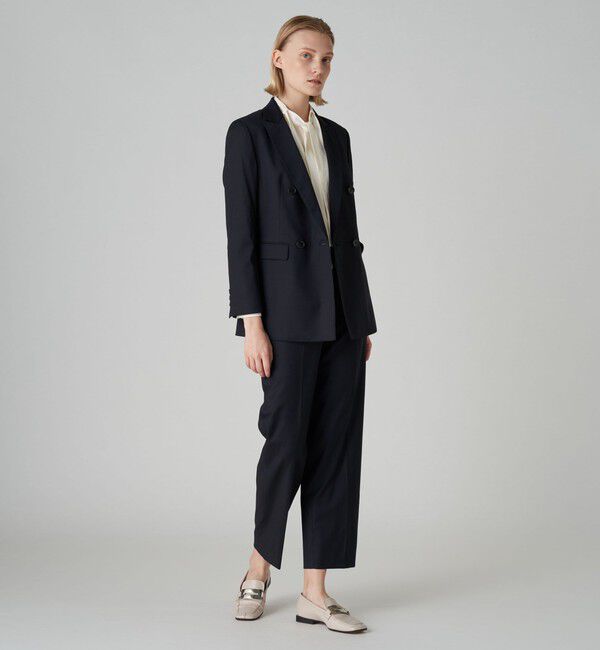 TOMORROWLAND collection「シャイニーピンヘッド ダブルブレストジャケット」|テーラードジャケット|