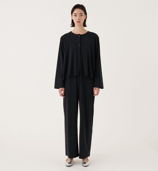 DES PRES「ファインキュプラインターロック クルーネックブラウス」|シャツ・ブラウス|