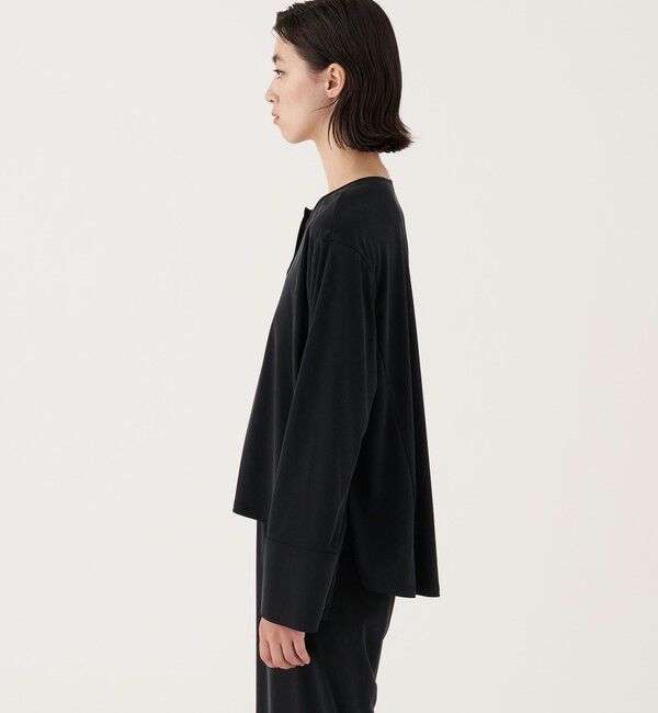 DES PRES「ファインキュプラインターロック クルーネックブラウス」|シャツ・ブラウス|