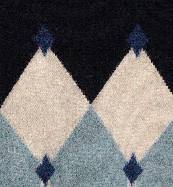 TOMORROWLAND MENS「TOMORROWLAND tricot ラムウール アーガイル クルーネックプルオーバー」|ニット・セーター|