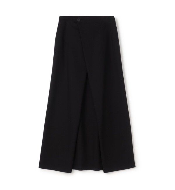 Edition「トロピカルウール ラップロングスカート」|スカート|19 ブラック