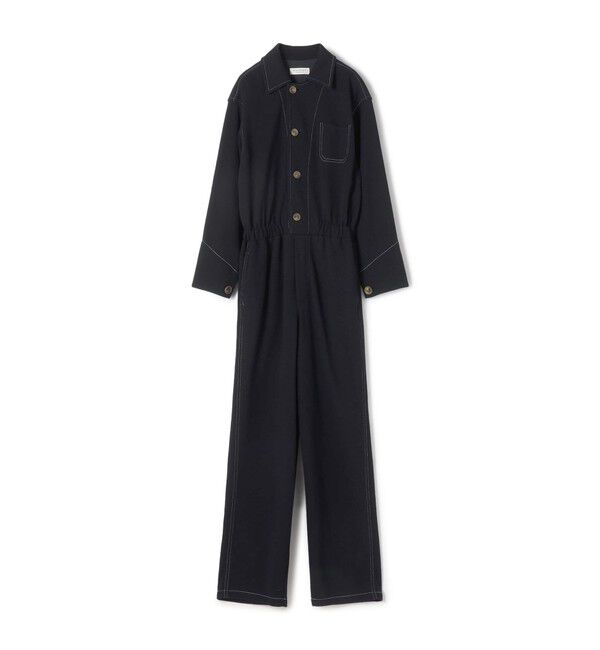 MACPHEE「ブークレー ジャンプスーツ」|オールインワン|69 ネイビー