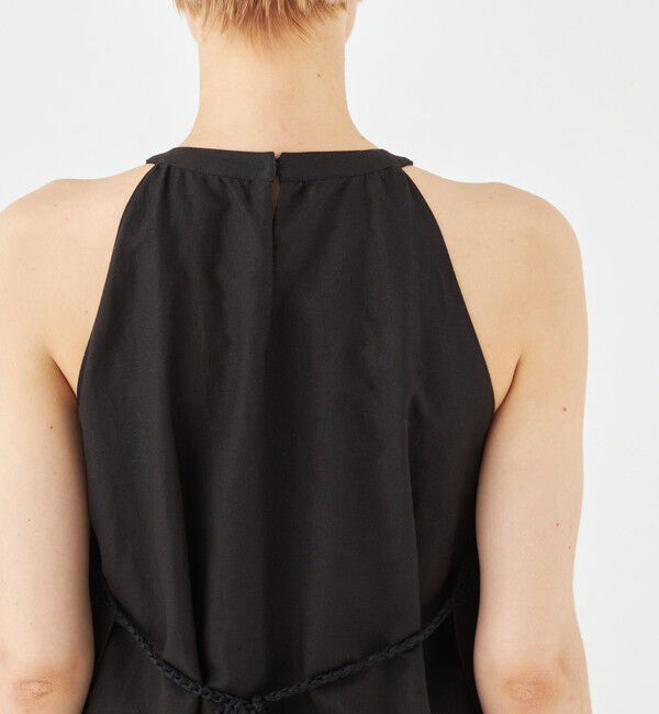 MACPHEE「レイヤードクロシェ ホルターネックワンピース」|ワンピース|