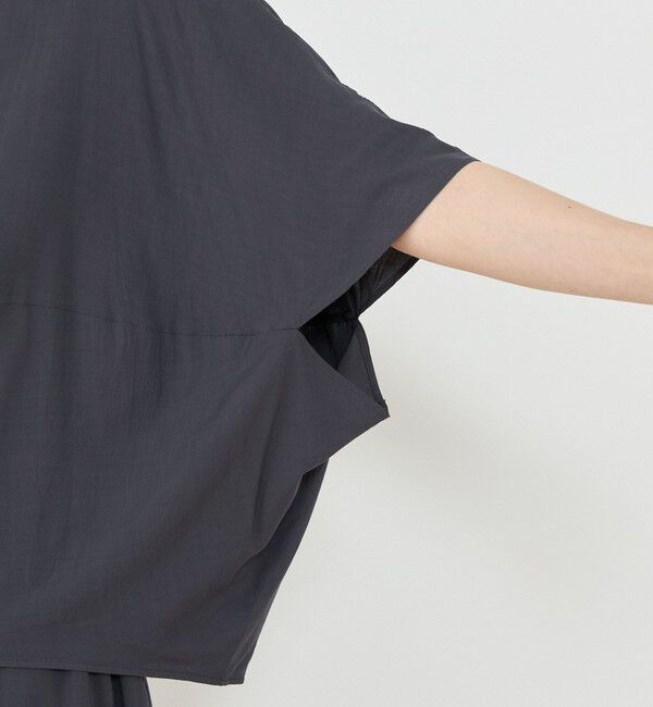 GALERIE VIE「ウォッシャブルレーヨン ボートネックプルオーバー」|シャツ・ブラウス|