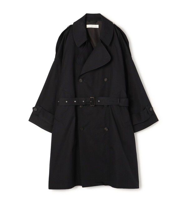 GALERIE VIE「ノンマーセライズドコットンギャバジン ボリュームトレンチコート」|トレンチコート|69 ネイビー