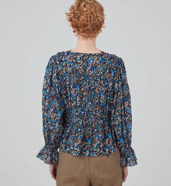 SOULEIADO「コットンプリント シャーリングブラウス」|シャツ・ブラウス|