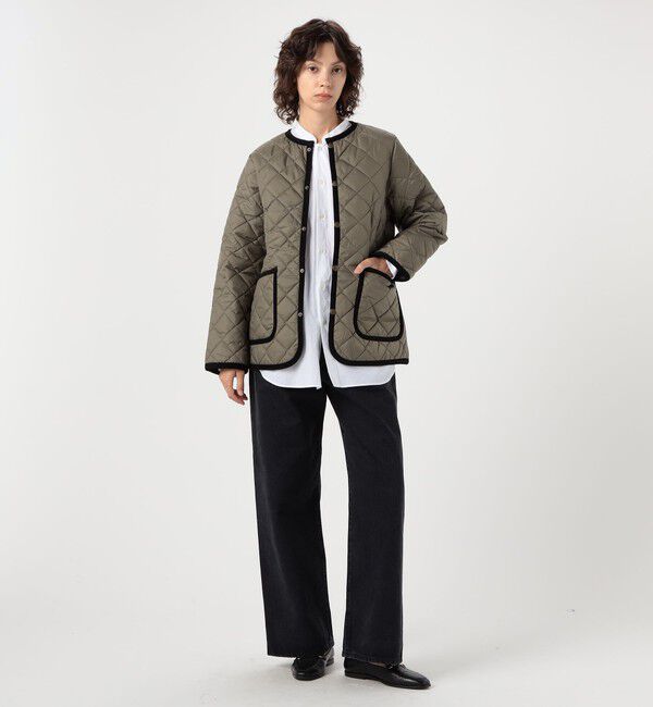 TOMORROWLAND BUYING WEAR「LAVENHAM クルーネックジャケット」|ノーカラージャケット|