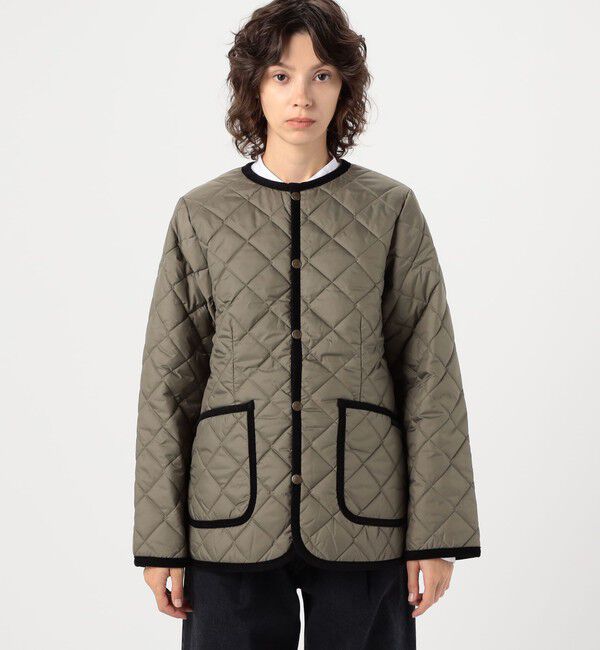 TOMORROWLAND BUYING WEAR「LAVENHAM クルーネックジャケット」|ノーカラージャケット|