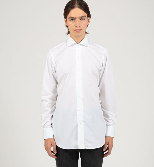 TOMORROWLAND MENS「120/2スーピマコットンブロード ワイドスプレッドカラーシャツ」|シャツ・ブラウス|