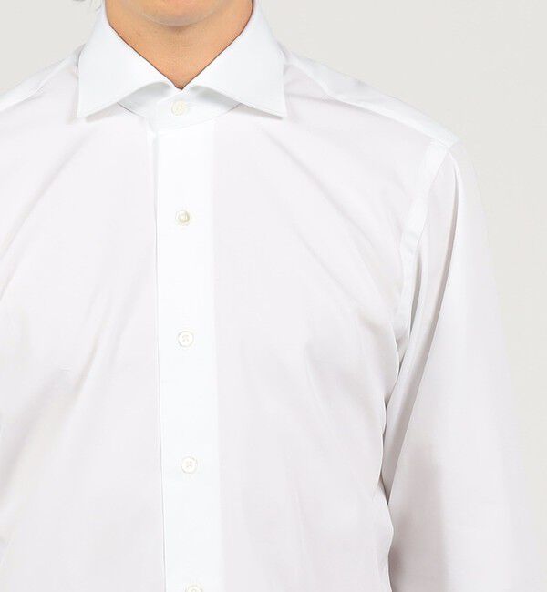 TOMORROWLAND MENS「120/2スーピマコットンブロード ワイドスプレッドカラーシャツ」|シャツ・ブラウス|