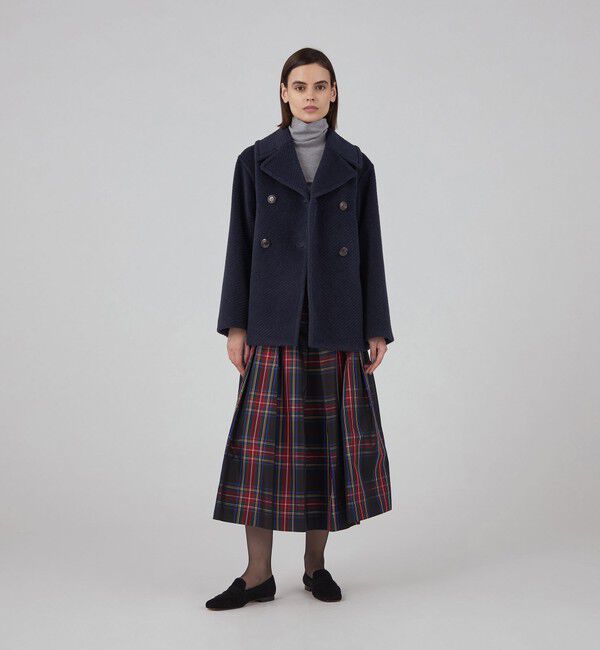 TOMORROWLAND collection「モヘヤダイヤゴナル ピーコート」|ピーコート|