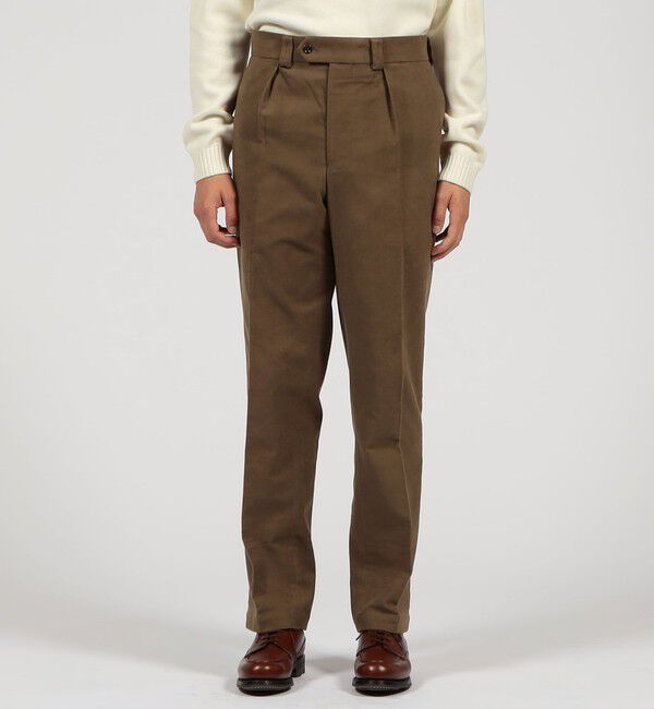 TOMORROWLAND MENS「コットンモールスキン 1インプリーツスラックス」|スラックス|