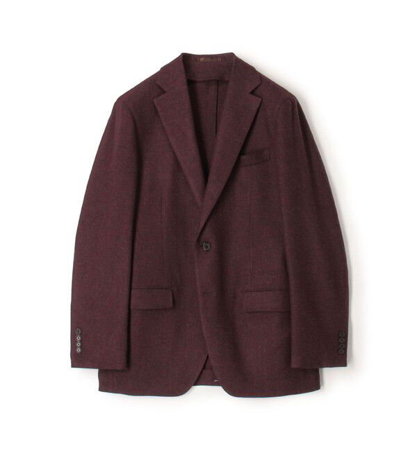 TOMORROWLAND MENS「ウールカシミヤ シングルブレステッド 2Bジャケット ZEGNA TROFEO CASHMERE」|テーラードジャケット|37 ダークレッド