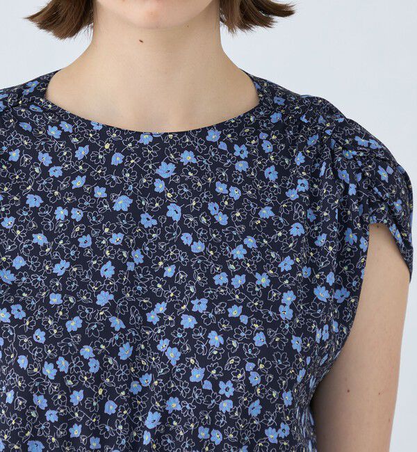 Ballsey「レジェフラワープリント ギャザートップワンピース」|ワンピース|