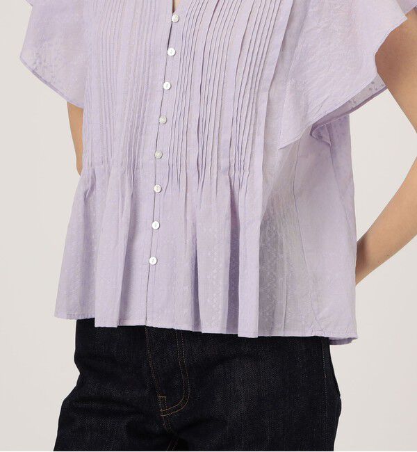 TOMORROWLAND BUYING WEAR「ne Quittez pas COTTON JACQUARD ブラウス」|シャツ・ブラウス|