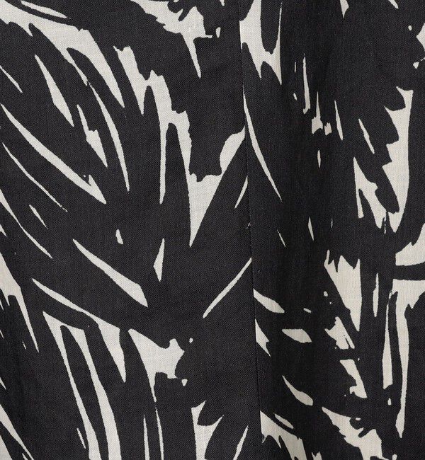 TOMORROWLAND GOODS「WRITEWELL　リーフパターンVネックドレス」|ワンピース|