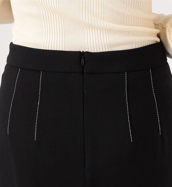 TOMORROWLAND BUYING WEAR「PARTOW BAY SKIRT ウールストレッチ ミディスカート」|台形|