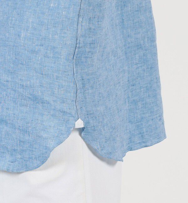 TOMORROWLAND MENS「【別注】LUIGI BORRELLI GABLE リネン ボタンダウンシャツ」|シャツ・ブラウス|