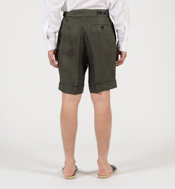 TOMORROWLAND MENS「フレンチリネン バックベルト ショートパンツ」|その他|
