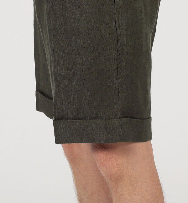 TOMORROWLAND MENS「フレンチリネン バックベルト ショートパンツ」|その他|