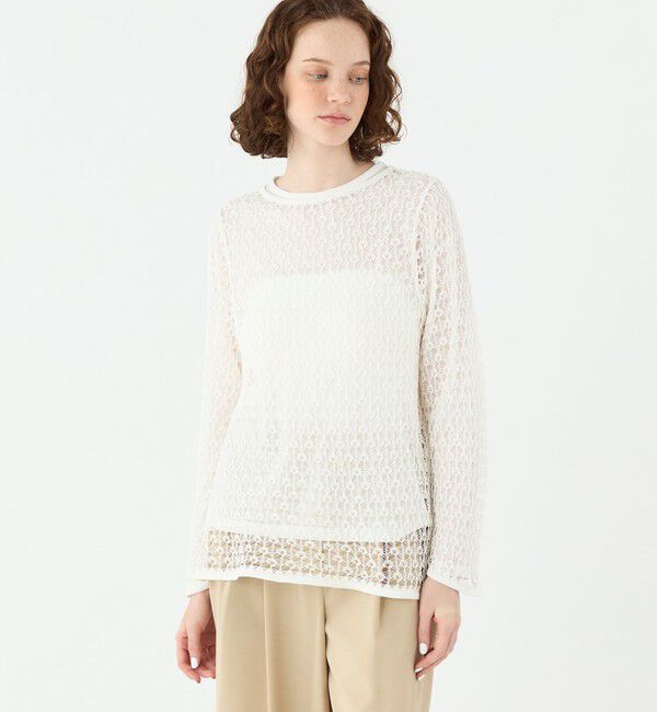 Ballsey「コットンナイロンコイル Aラインプルオーバー」|ニット・セーター|