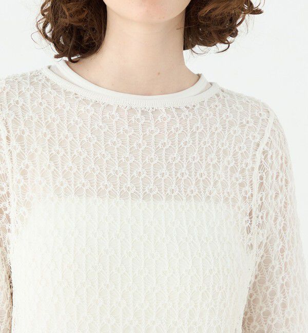 Ballsey「コットンナイロンコイル Aラインプルオーバー」|ニット・セーター|