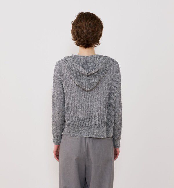 GALERIE VIE「コットンリネンムリネ フーデッドカーディガン」|カーディガン|