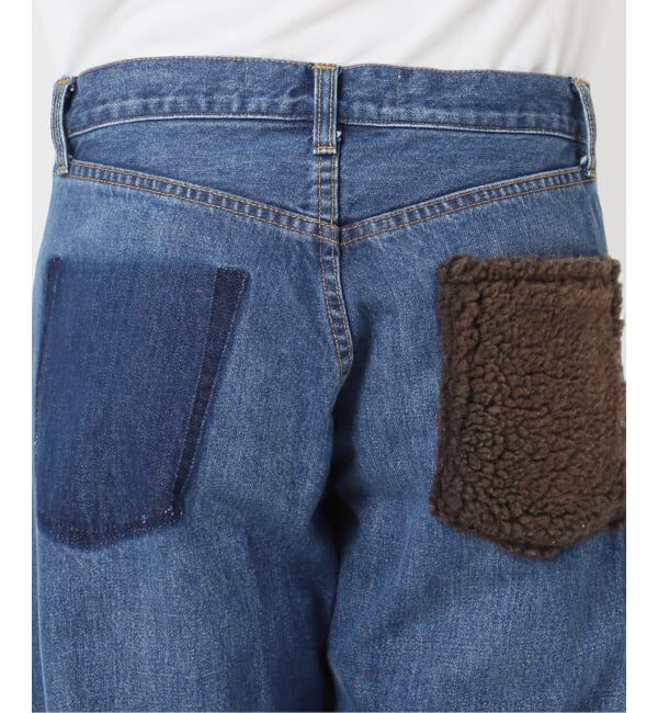  「ボアデニムパンツ」|デニム|