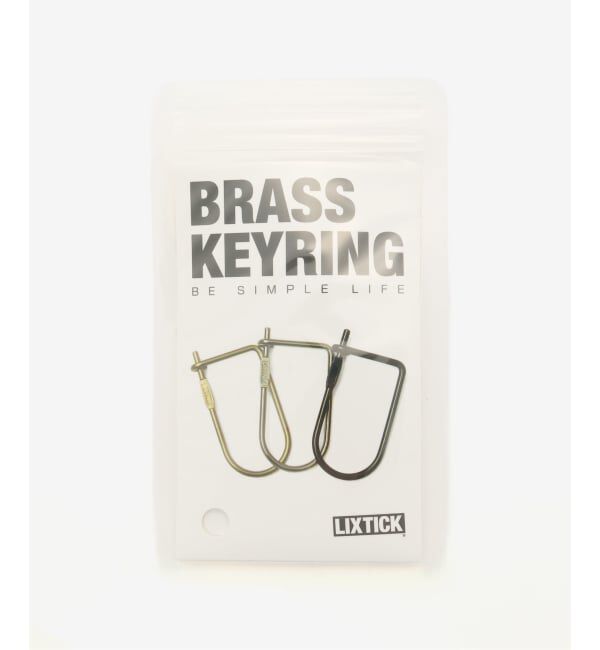 JOINT WORKS「LIXTICK/リックスティック BRASS KEYRING」|キーケース|シルバー