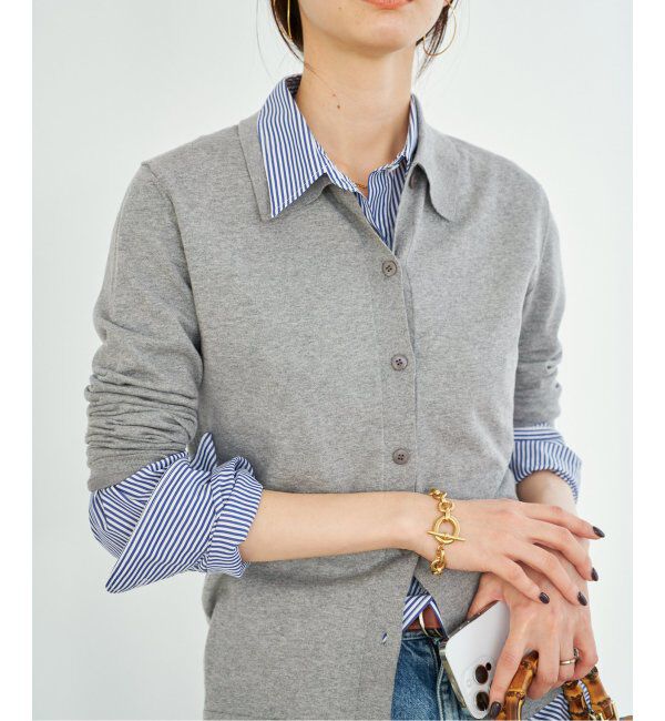 Plage「Collar Knit カーディガン」|カーディガン|