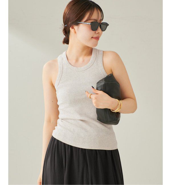 Plage「FLORE FLORE / フローレフローレ HANNAH タンクトップ」|Tシャツ・カットソー|グレーA