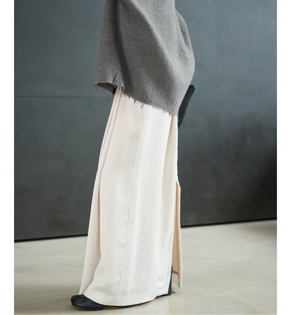 Plage「cupura satin wrap スカート」|スカート|