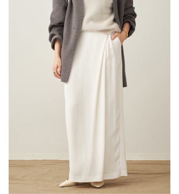 Plage「cupura satin wrap スカート」|スカート|